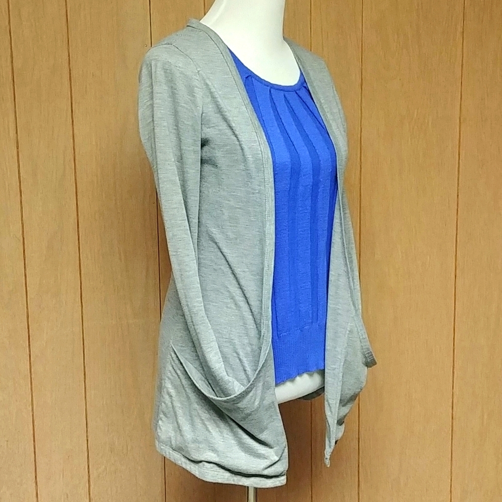 Two Pocket Open Front Cardigan. PROCEEDS TO FAMILY HEART FOUNDATION!